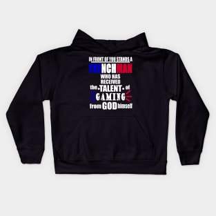 Frenchman Gaming E-Sports Gift France Kids Hoodie